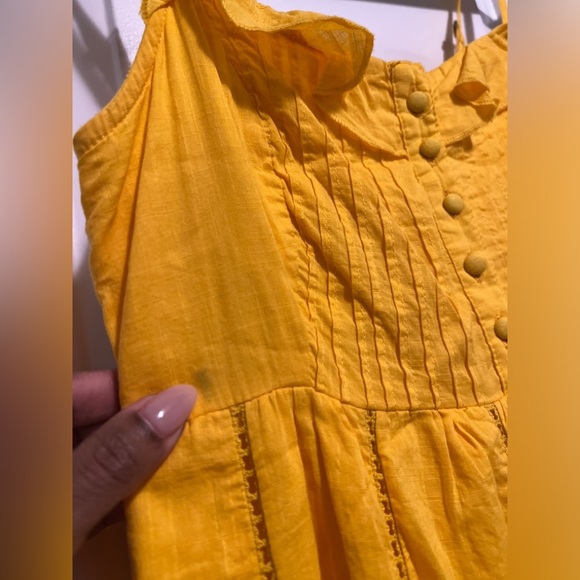 Anthropologie Maeve Arcadia Maxi Dress in marigold Size 0 - Picture 10 of 11